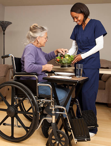 Caregiver supporting a senior at home in Central Florida